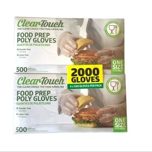 Clear Touch Food Prep Poly Gloves